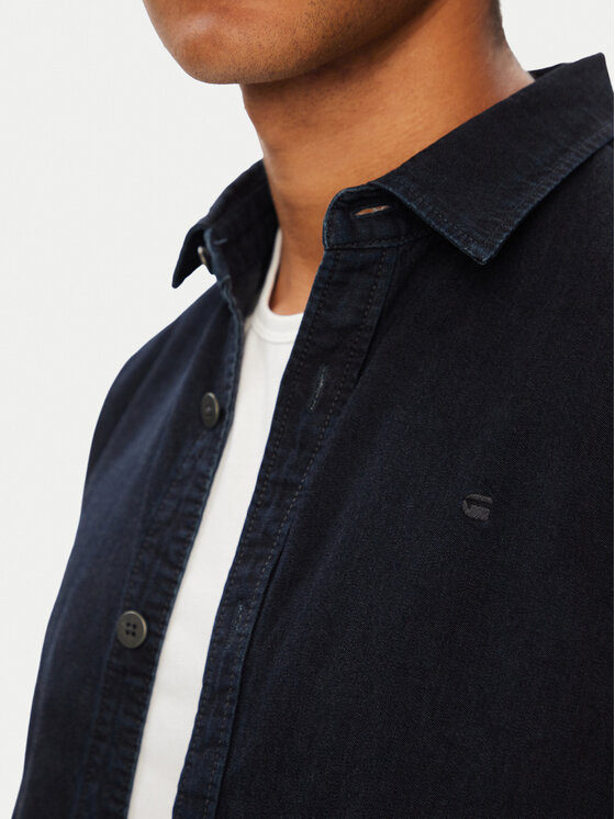 G-Star G-Star Raw дънкова риза Clean D28914-D539 Тъмносин Regular Fit