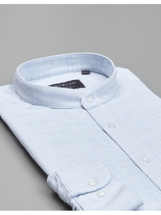 Borgio Borgio Koszula limido_00561 Niebieski Slim Fit