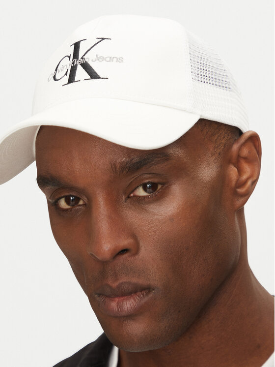 Calvin Klein Jeans Calvin Klein Jeans Kapa s šiltom Monologo LV04G5065G Bela