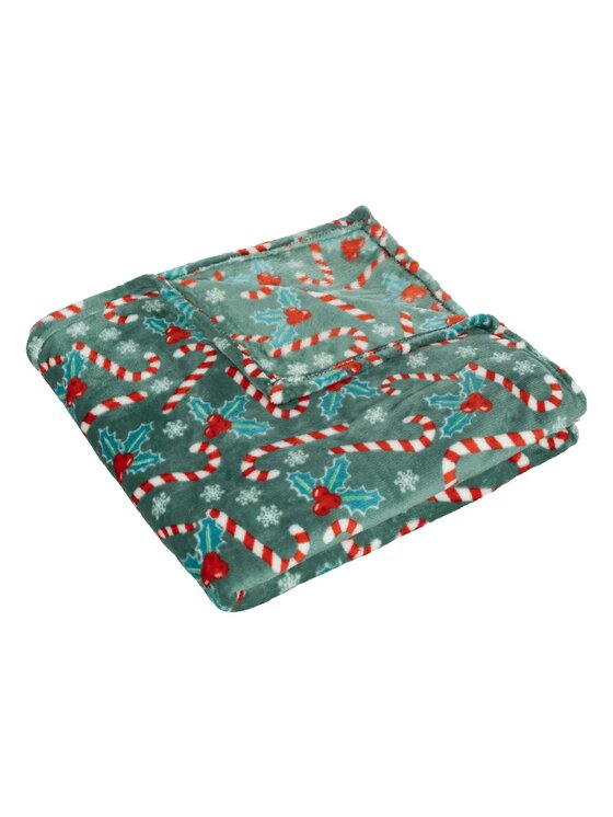 MIAhome MIAhome Koc pled futrzany świąteczny Mistletoe 130x180 cm Kolorowy