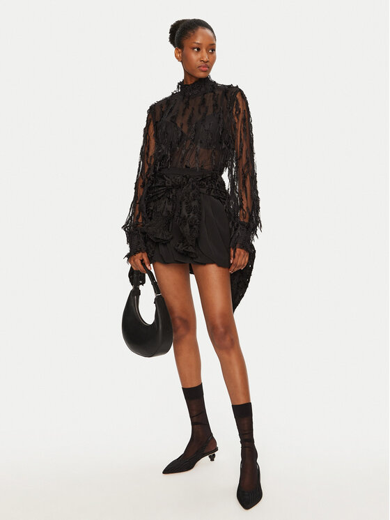 Munthe Munthe Blúz 244102824440 Fekete Relaxed Fit