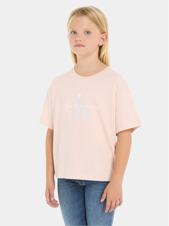 Calvin Klein Jeans Calvin Klein Jeans T-shirt Serenity IG0IG02434 Ružičasta Boxy Fit