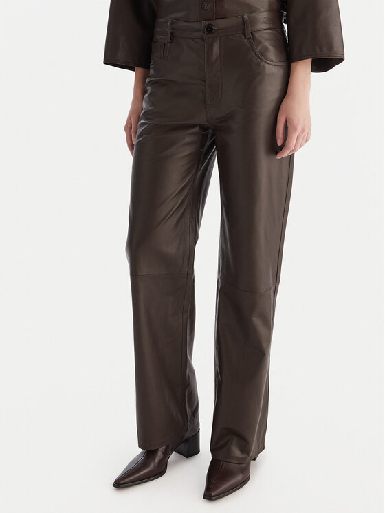 ViCOLO ViCOLO Odinės kelnės TF0318 Ruda Regular Fit