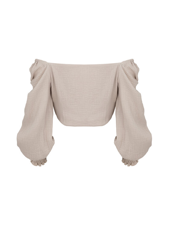 MAI MAI Bluzka CARLA Beżowy Feminine Fit
