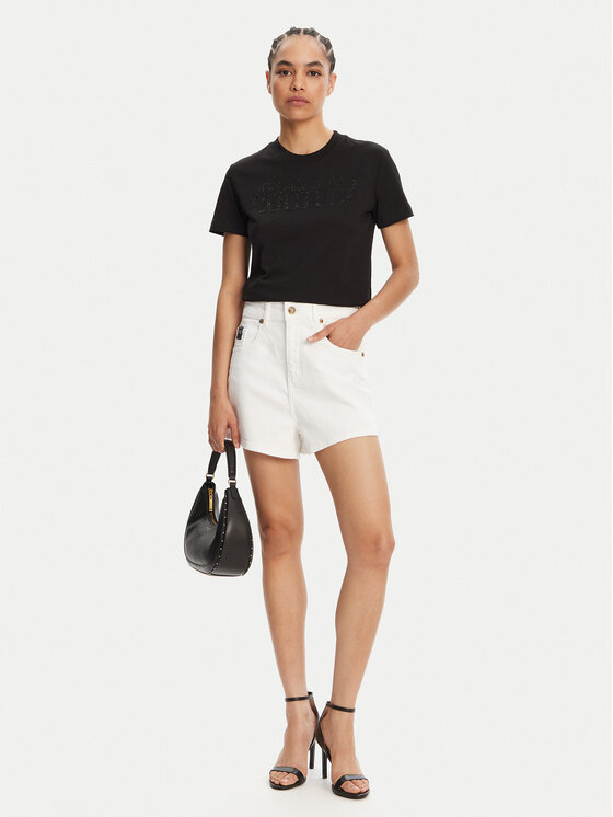 Versace Jeans Couture Versace Jeans Couture Kratke traperice 78HAD514 Bijela Straight Fit