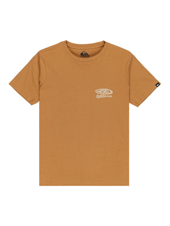 Quiksilver Quiksilver Tričko Hw Snaky Ways EQBZT04912 Hnedá Regular Fit