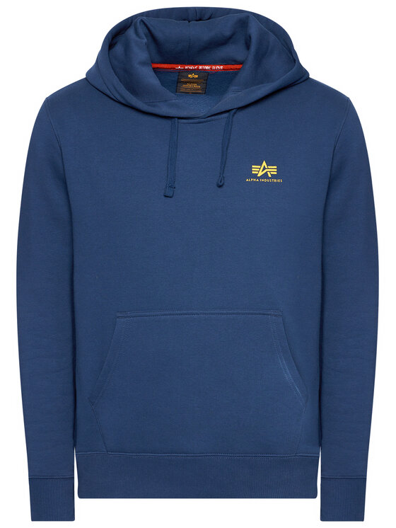 Alpha Industries Alpha Industries Bluza Basic Hoody Small Logo 196318 Granatowy Regular Fit