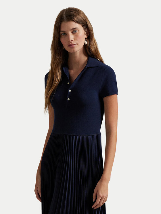 Polo Ralph Lauren Polo Ralph Lauren Každodenní šaty 211959913001 Tmavomodrá Regular Fit