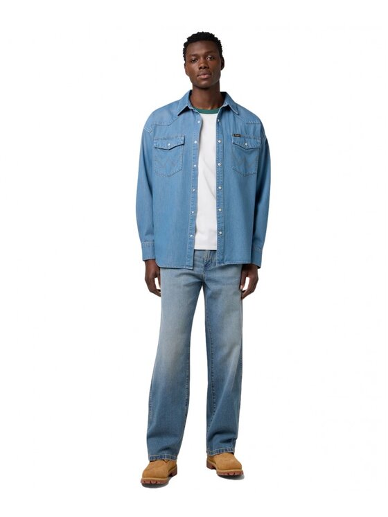 Wrangler Wrangler T-Shirt 112371497 Biały Regular Fit