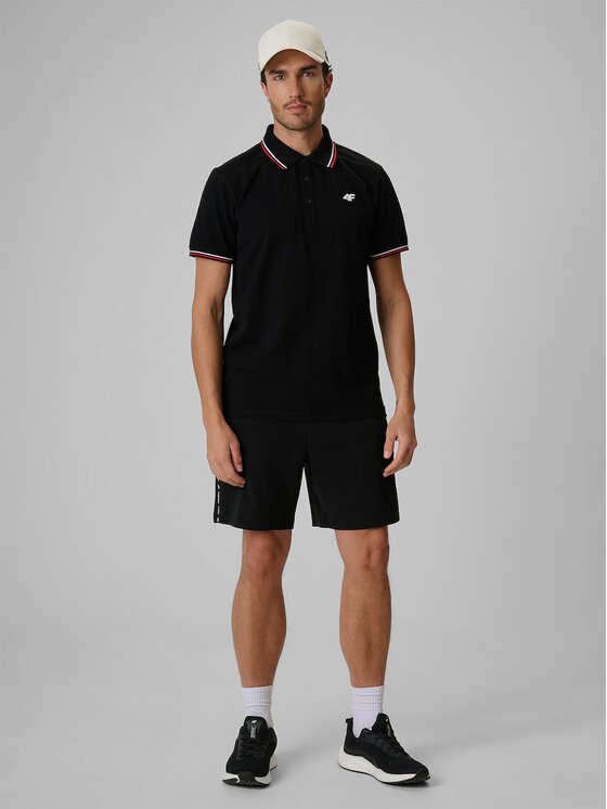 4F 4F Športové kraťasy 4FRSS26TSHOM0969-20S Čierna Regular Fit