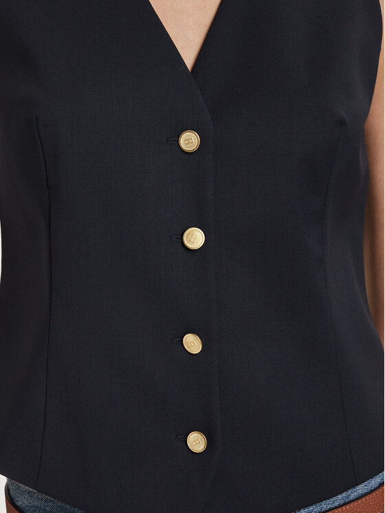 Tommy Hilfiger Tommy Hilfiger Γιλέκο WW0WW48882 Σκούρο μπλε Regular Fit