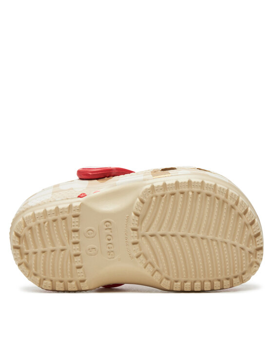 Crocs Crocs Παντόφλες Classic Heart Print Clog T 206832 Μπεζ