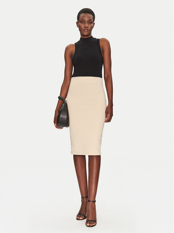 ViCOLO ViCOLO Gonna a matita TD0093 Beige Regular Fit
