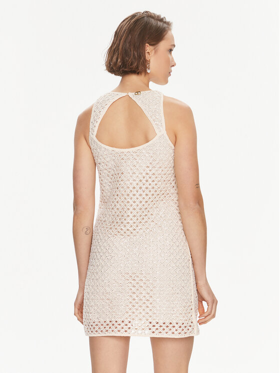 TWINSET TWINSET Sukienka koktajlowa 241TP2440 Beżowy Regular Fit