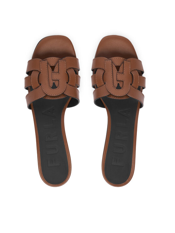 Furla Furla Παντόφλες Cilindro YL25CIL Y62000 AL 03B00 Καφέ