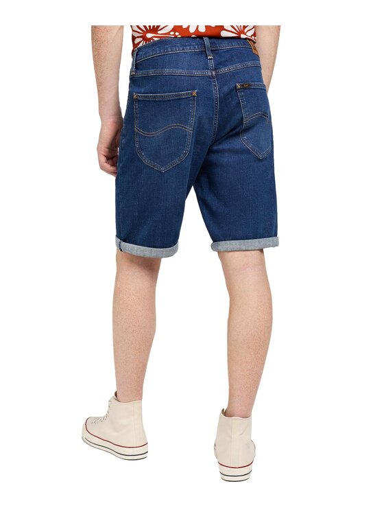 Lee Lee Szorty jeansowe 112350161 Niebieski Regular Fit