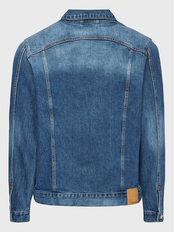 7 For All Mankind 7 For All Mankind Džinsinė striukė Perfect JSK5C100LO Mėlyna Regular Fit