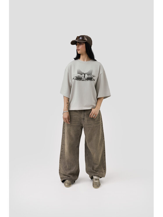 2005 2005 T-Shirt Mirage Szary jasny Oversize