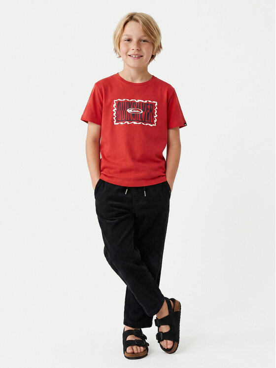 Quiksilver Quiksilver Riidest püksid Taxer Cord EQKNP03066 Must Tapered Fit