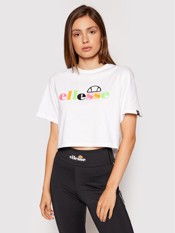 Ellesse T-krekls Cordela SGF10514 Balts Loose Fit