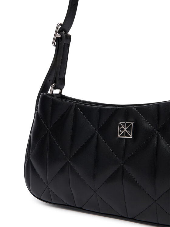 Calvin Klein Calvin Klein Geantă Quilted Small Shoulder Bag LV04F3327G Negru