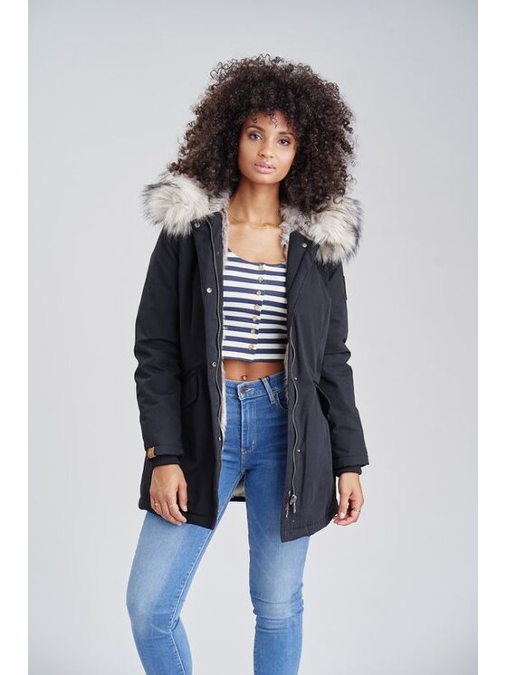 Navahoo Navahoo Kurtka zimowa Cristal Niebieski Casual Fit