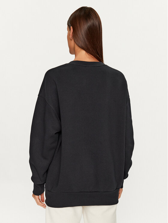 Under Armour Under Armour Bluză Essential Flc Os Crew 1379475 Negru Loose Fit
