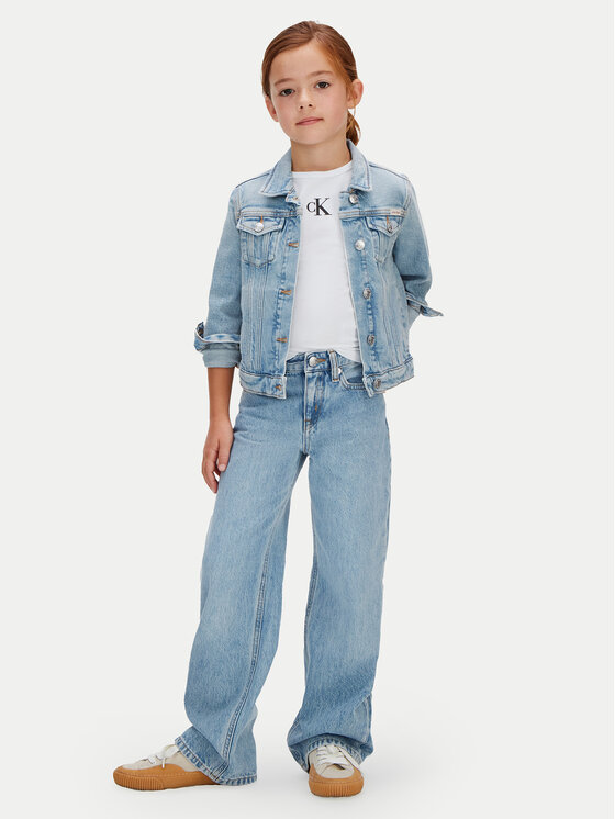 Calvin Klein Calvin Klein Τζιν LVCKSJC02G Μπλε Wide Leg