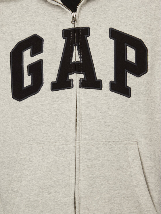 Gap Gap Majica dugih rukava 868454-02 Siva Regular Fit