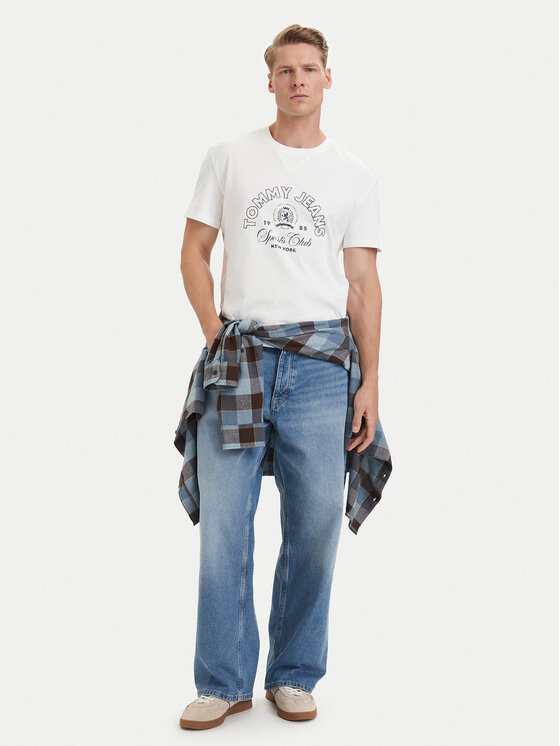Tommy Jeans Tommy Jeans T-Shirt DM0DM23175 Weiß Regular Fit