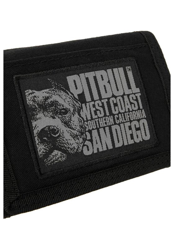 PITBULL PITBULL Portfel męski Portfel parciany Blood Dog uniwersalny Czarny