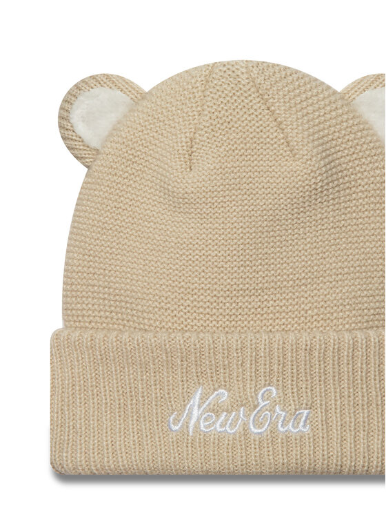 New Era New Era Kapa Teddy Bear Ears Cuff Knit Beanie 60580874 Bež