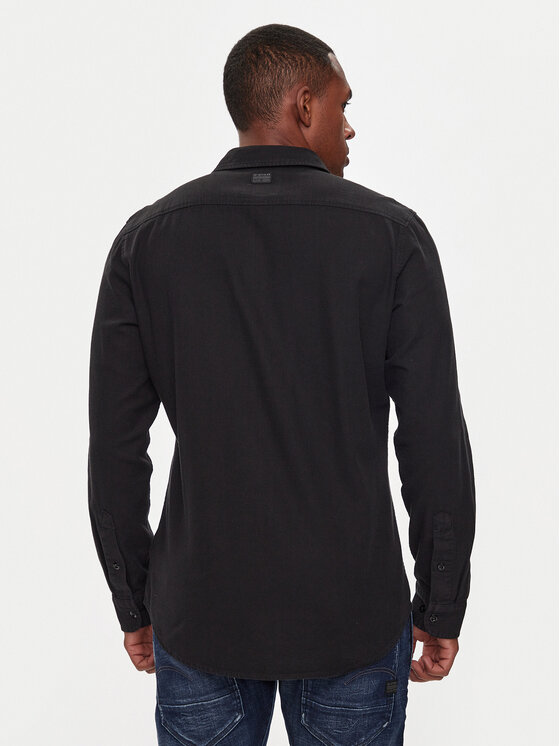 G-Star Raw G-Star Raw Πουκάμισο Marine D24963-D454 Μαύρο Slim Fit