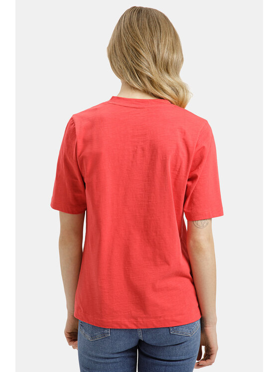Cross Jeans Cross Jeans T-Shirt 56260-007 Czerwony