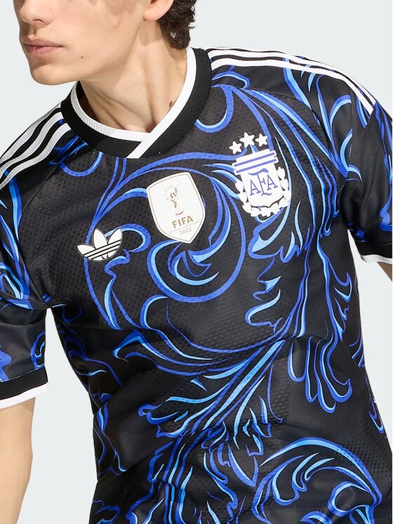 adidas adidas Koszulka techniczna Argentina 26 Away Authentic Jersey Czarny Slim Fit