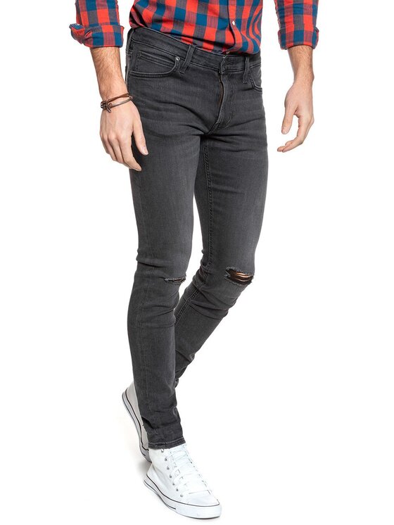 Lee Lee Jeansy MALONE Szary Skinny Fit