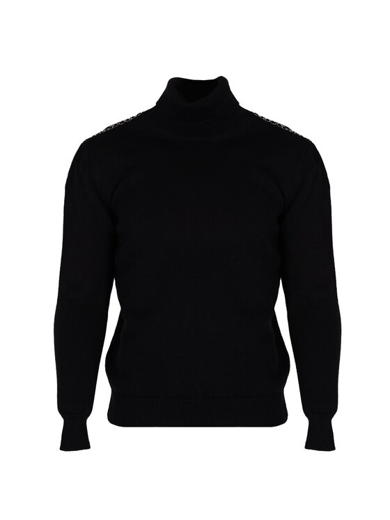 Les Hommes Les Hommes Πουλόβερ LBK1000585U Μαύρο Regular Fit