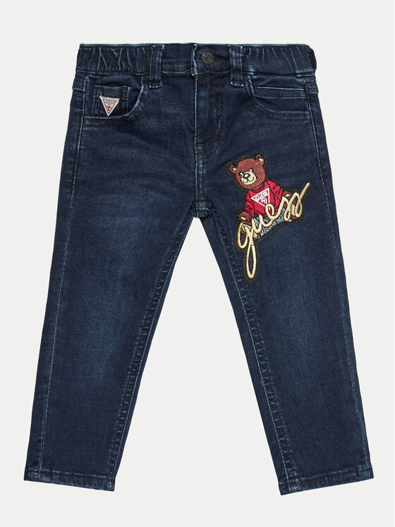 Guess Guess Jeansy N4BA06 D4CA0 Tmavomodrá Regular Fit