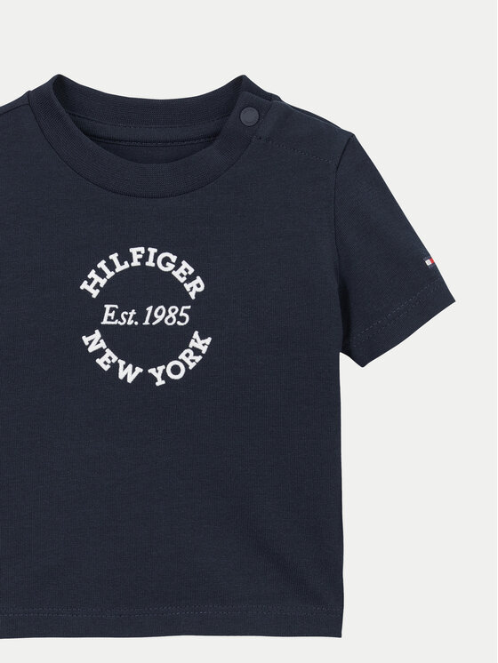 Tommy Hilfiger Tommy Hilfiger T-Shirt Graphic KN0KN01964 Granatowy Regular Fit
