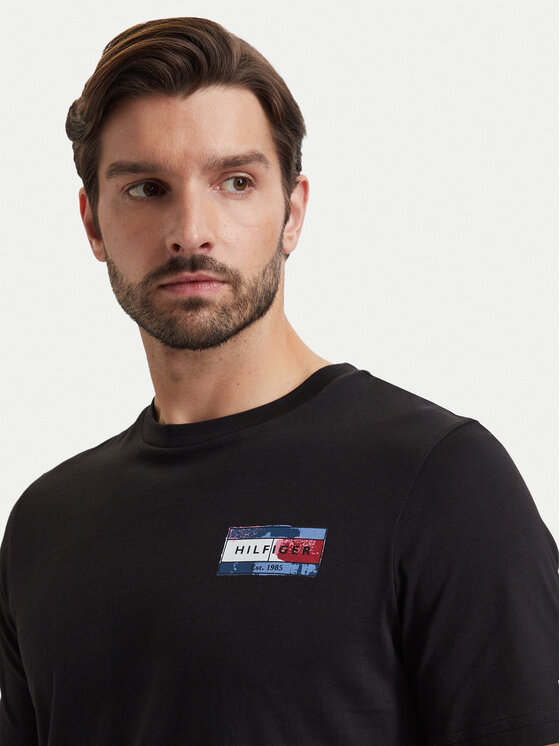 Tommy Hilfiger Tommy Hilfiger T-Shirt MW0MW44876 Μαύρο Regular Fit