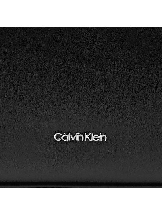 Calvin Klein Calvin Klein Torbica Calvin Mini Quilt Medium Tote K60K611885 Crna
