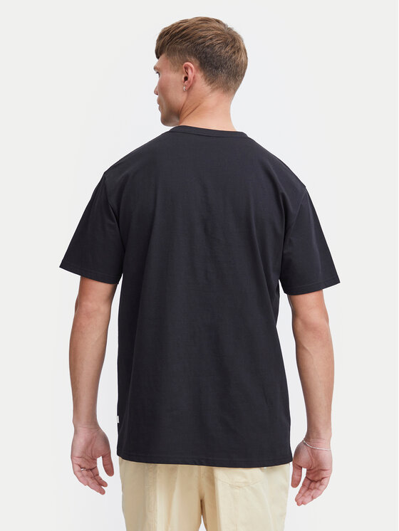 Solid Solid T-Shirt 21108237 Czarny Regular Fit