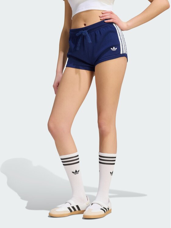 adidas adidas Szorty materiałowe 165123 Niebieski jasny Regular Fit