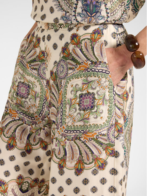 Elena Mirò Elena Mirò Pantaloni di tessuto P087P000644N001 Crema Regular Fit