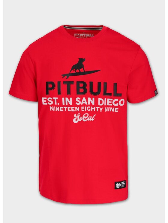 PITBULL PITBULL T-Shirt AUTOMATIC Czerwony Regular Fit