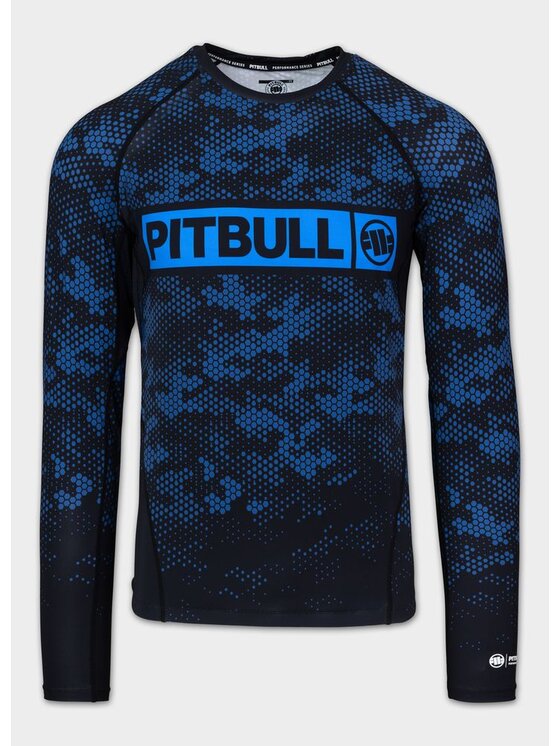 PITBULL PITBULL Koszulka techniczna HEX CAMO HILLTOP Niebieski Regular Fit