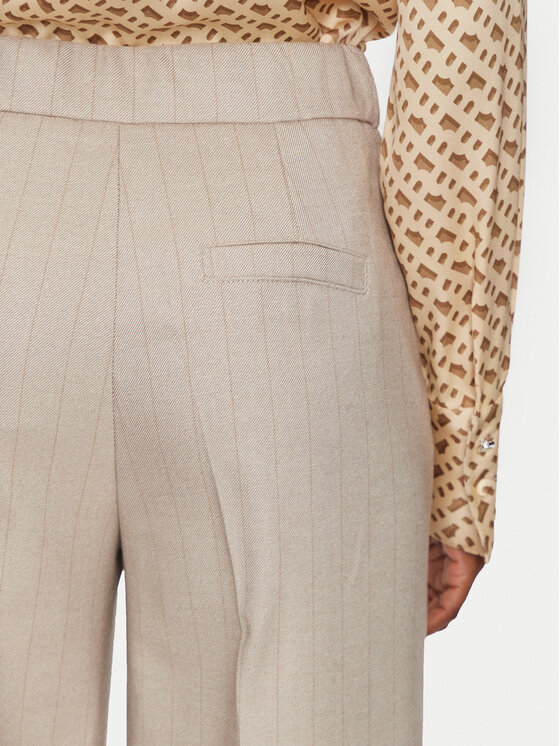 Maryley Maryley Pantaloni din material 24IB598/M07 Bej Regular Fit