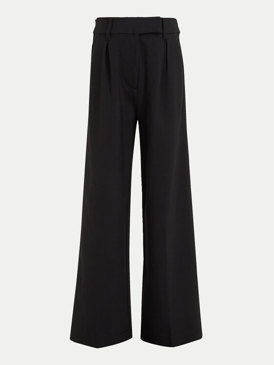 Calvin Klein Jeans Calvin Klein Jeans Текстилни панталони IG0IG02690 Черен Wide Leg