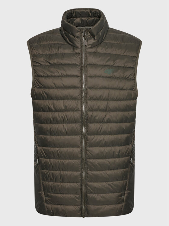 4F 4F Kamizelka H4Z22-KUMP001 Khaki Regular Fit