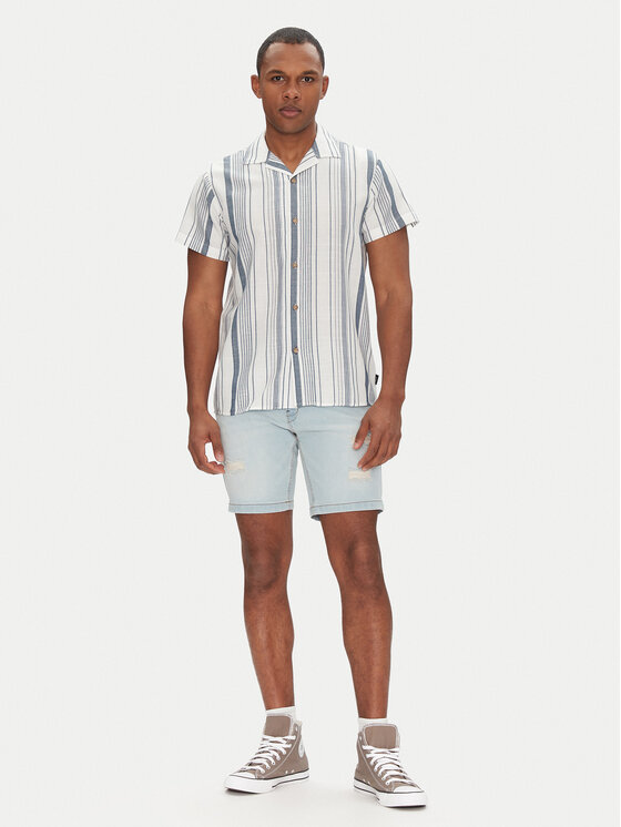 INDICODE INDICODE Τζιν σορτσάκια Sejer 70-849 Μπλε Slim Fit